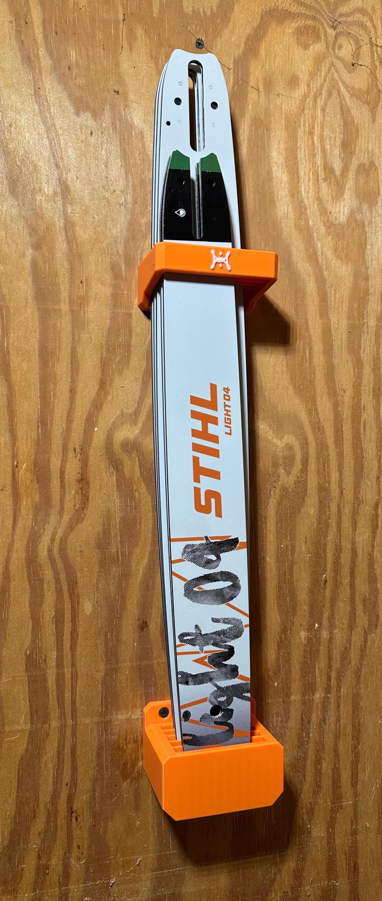 Chainsaw Bar Holder Wall Mount Storage