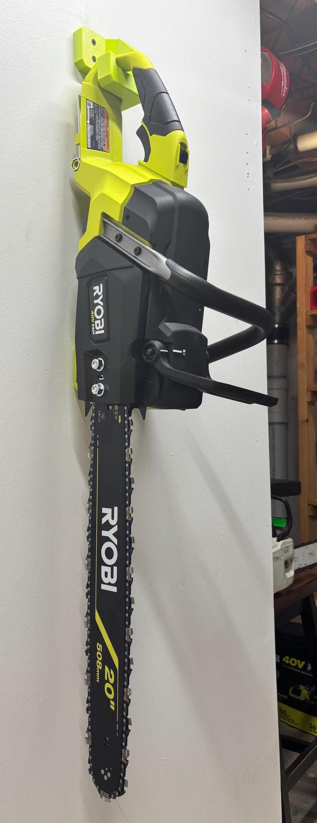 RYOBI Chainsaw Compatible Wall Mount Hanger