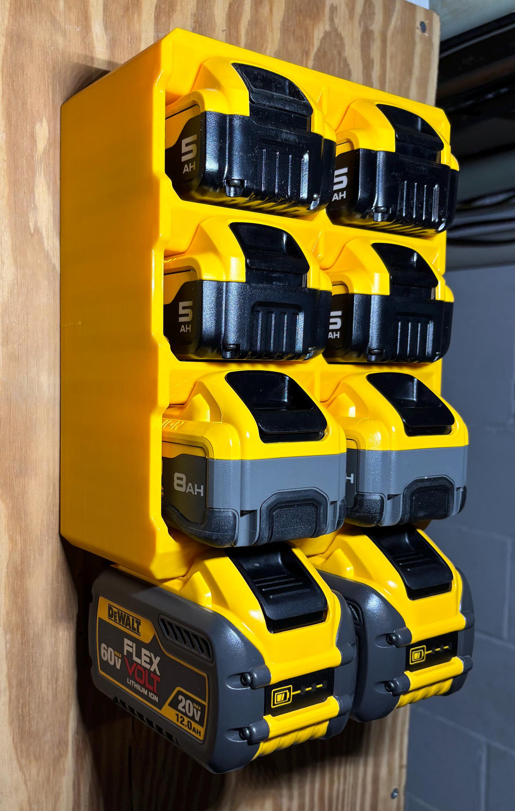 DeWalt 8-Bay Battery Rack Wall Mount