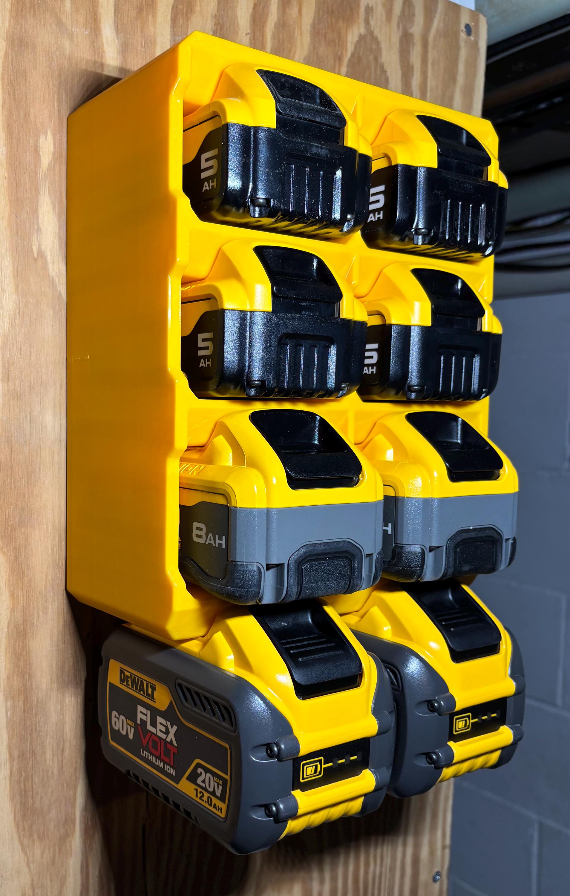DeWalt 8-Bay Battery Rack Wall Mount