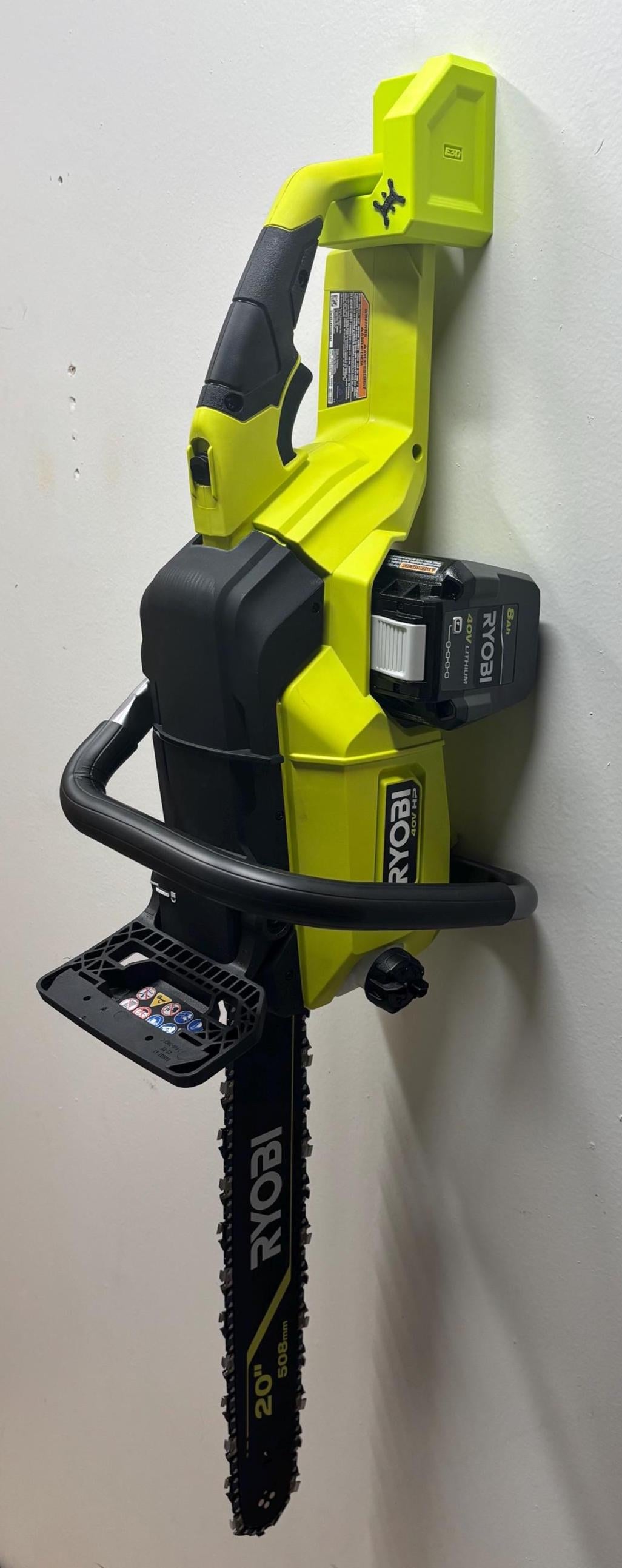 RYOBI Chainsaw Compatible Wall Mount Hanger