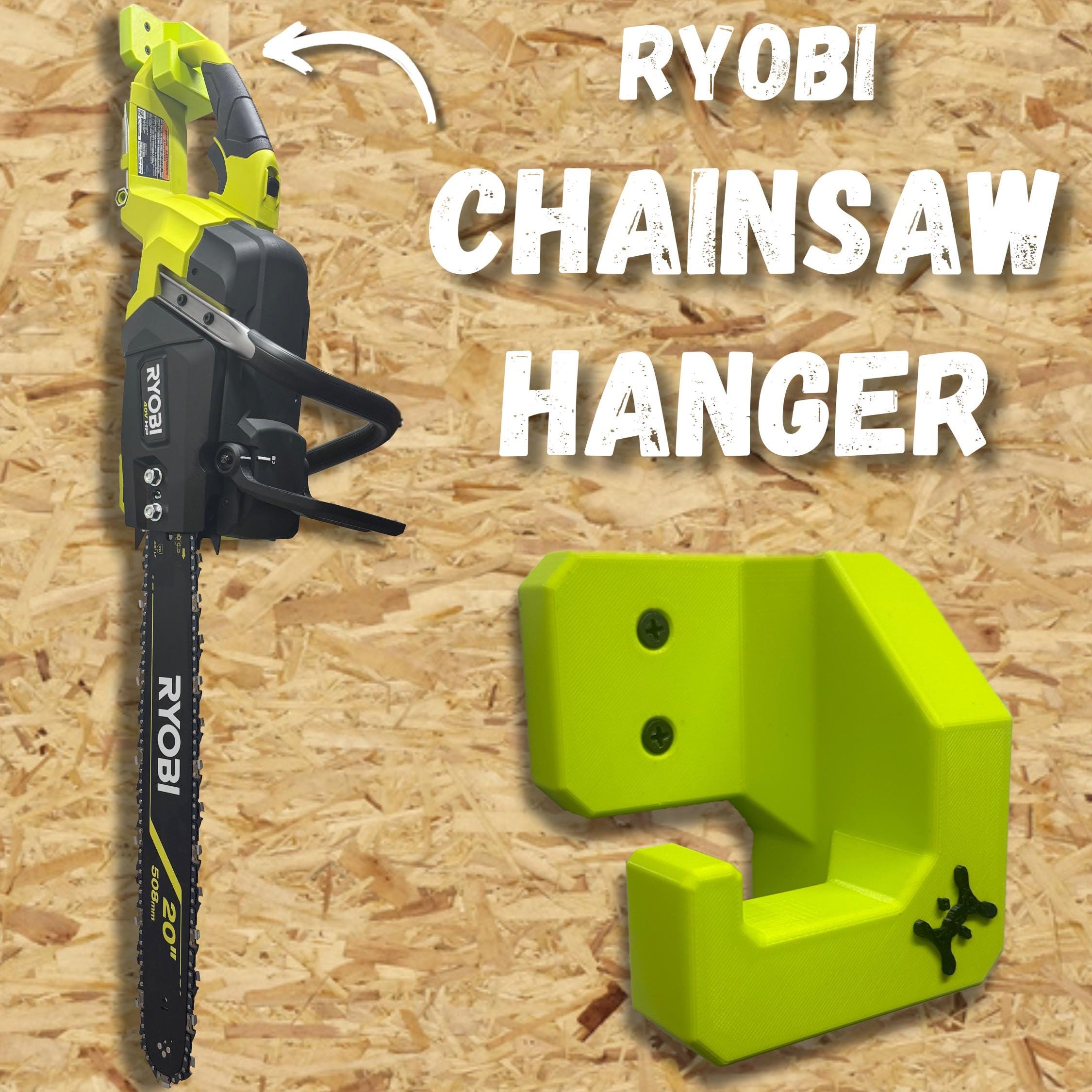 RYOBI Chainsaw Compatible Wall Mount Hanger
