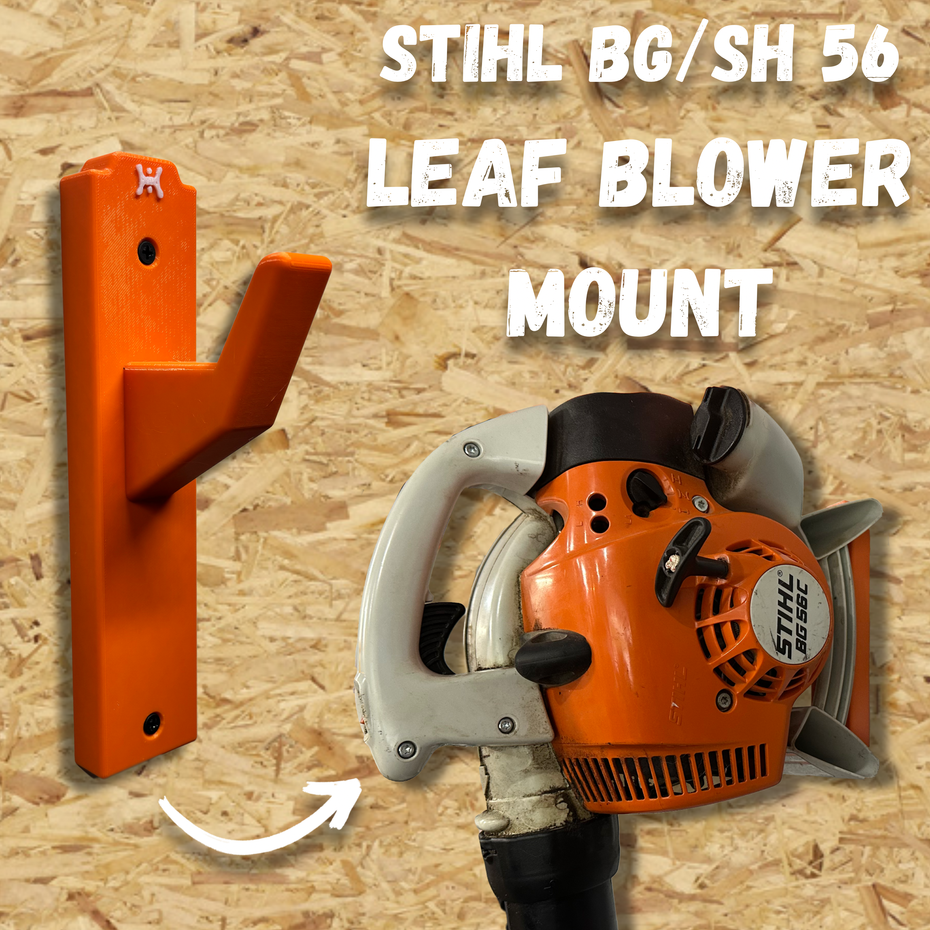 STIHL SH/BG-56 Leaf Blower Compatible Wall Mount