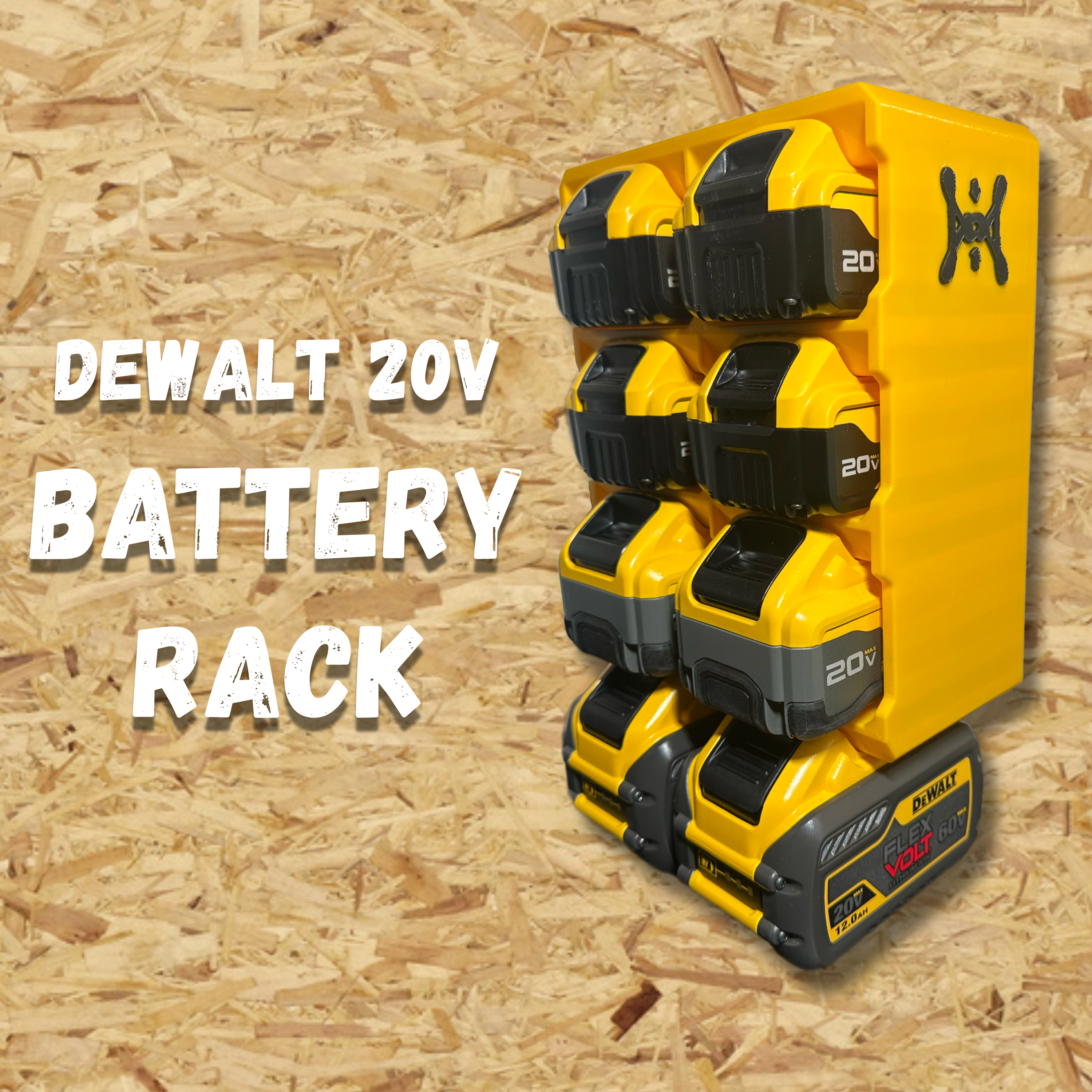 DeWalt 8-Bay Battery Rack Wall Mount