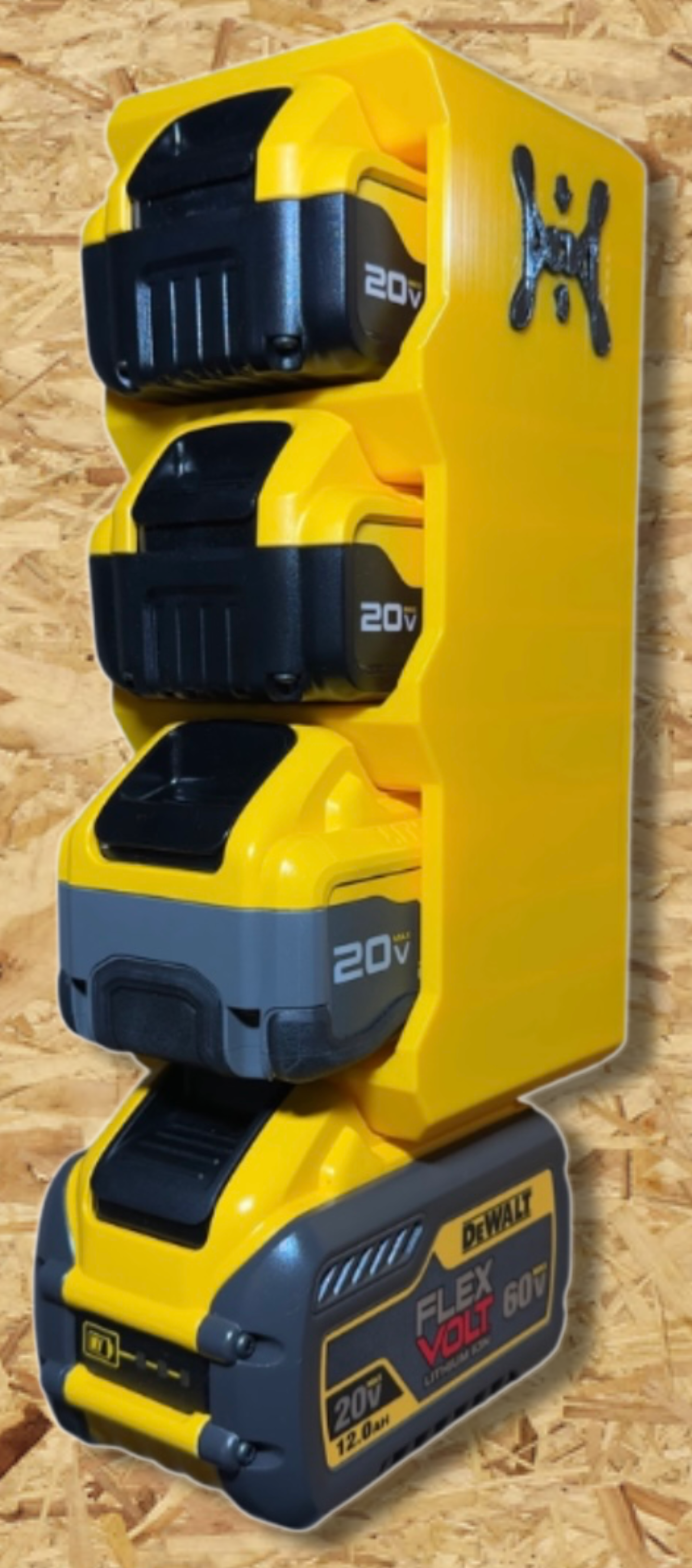 DeWalt 8-Bay Battery Rack Wall Mount