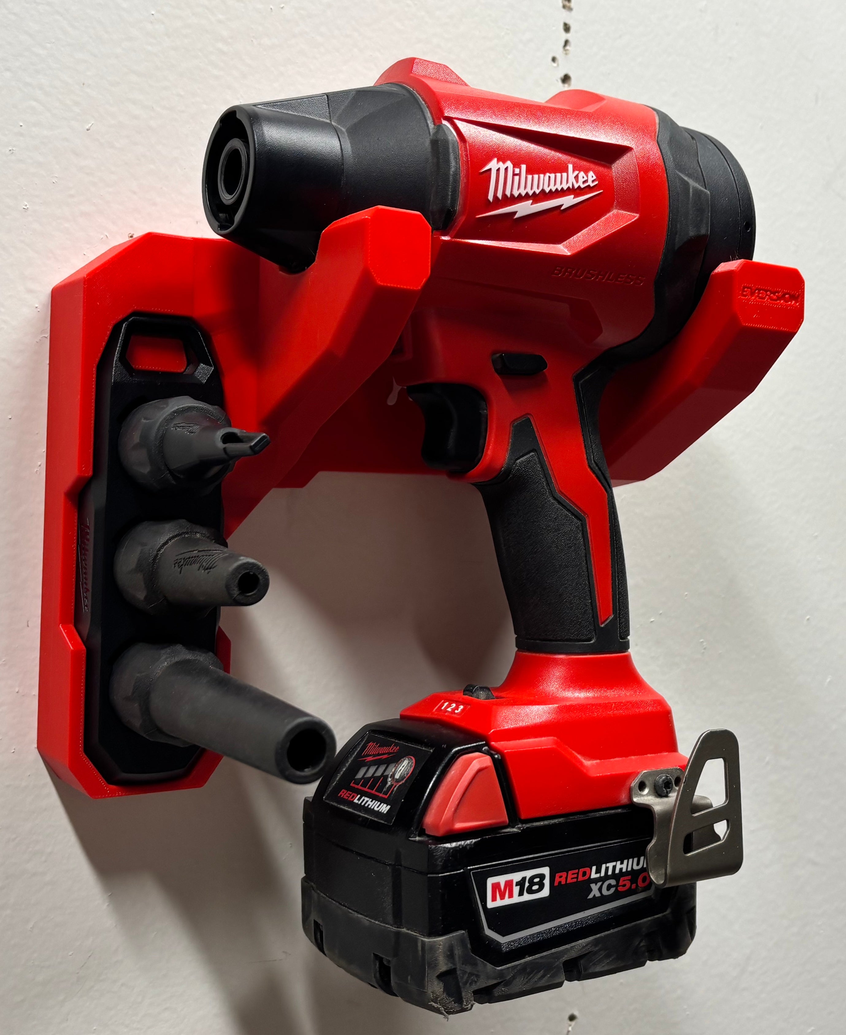 Milwaukee M18 Precision Blower Compatible Wall Mount Hanger (for #0887-20)