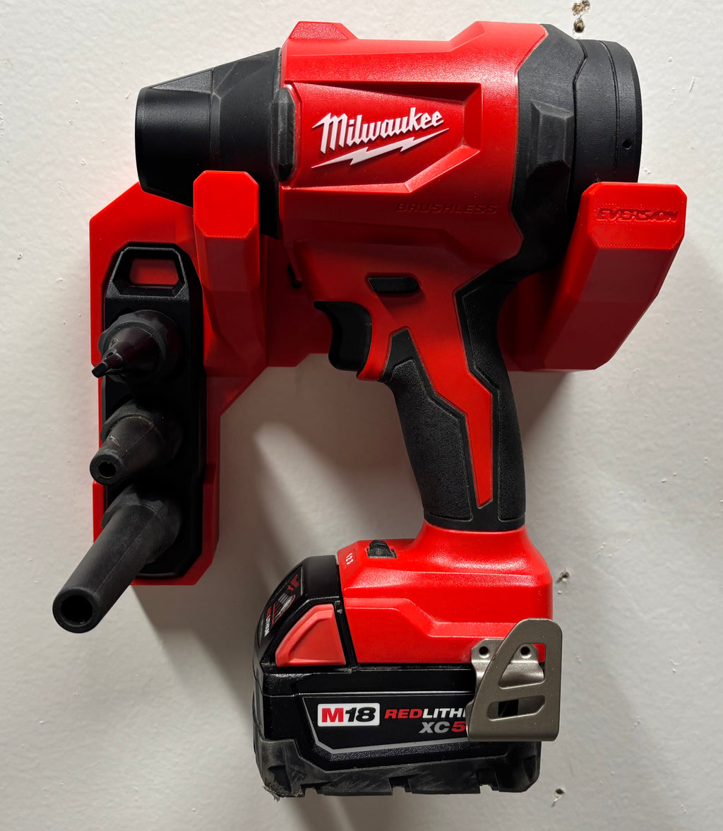 Milwaukee M18 Precision Blower Compatible Wall Mount Hanger (for #0887-20)