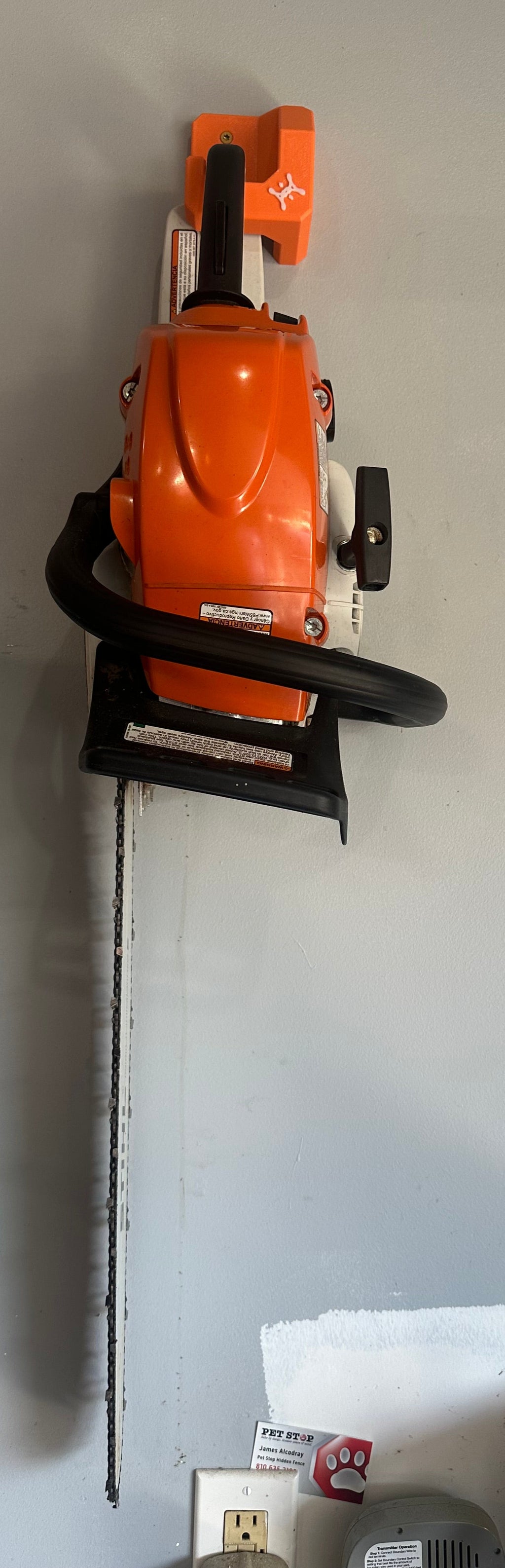 STIHL Chainsaw Compatible Wall Mount Hanger