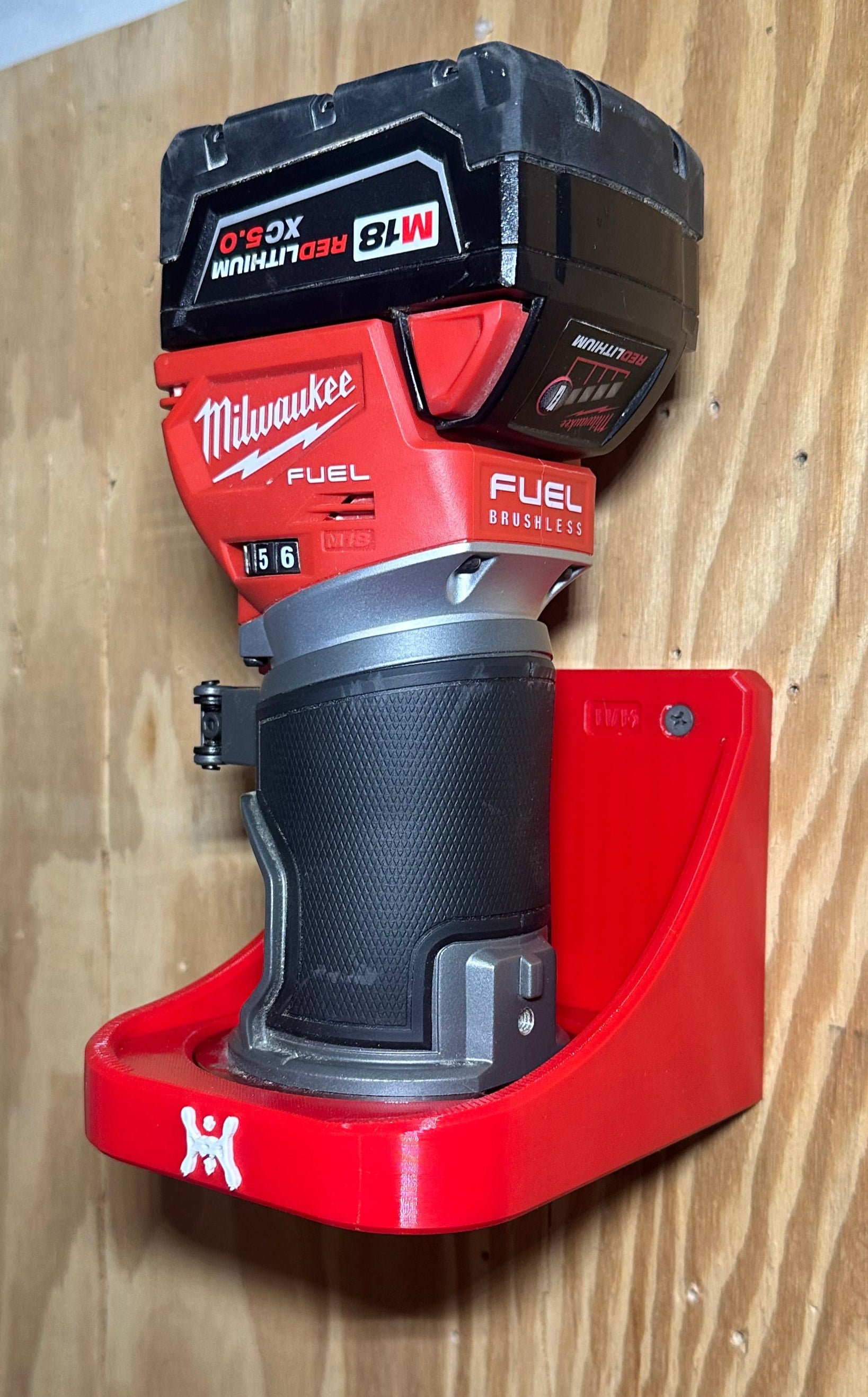Milwaukee M18 Compact Router & Wrench Wall Mount Holder