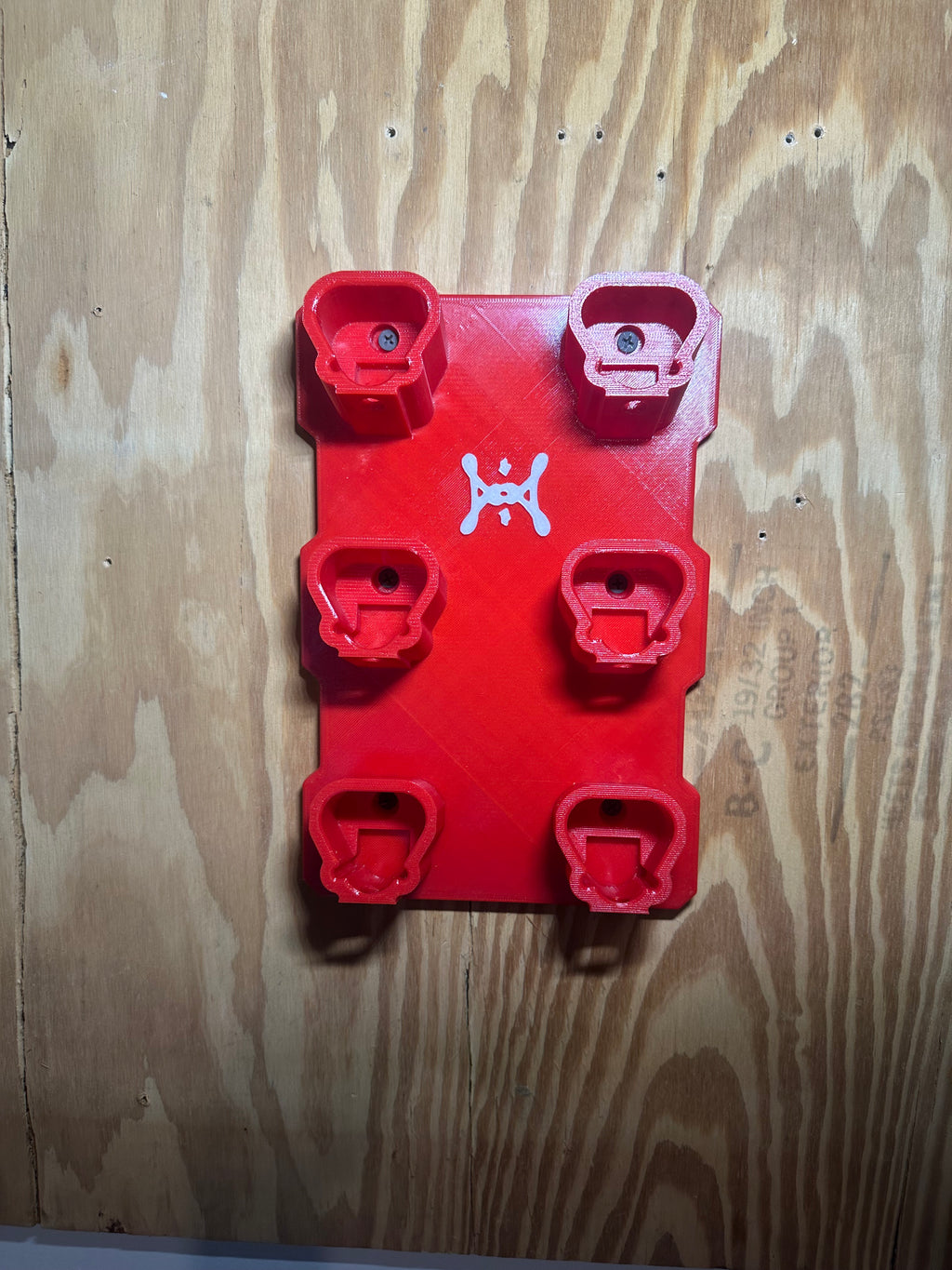 Milwaukee M12 Compatible 6-Bay Battery Rack Wall Mount
