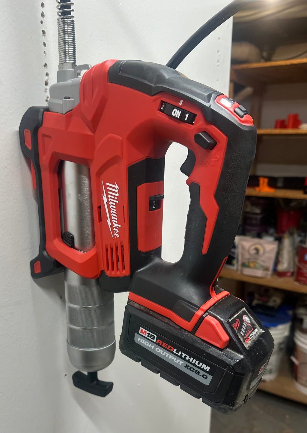 Milwaukee M18 Grease Gun Mount (for Model #2646-20)