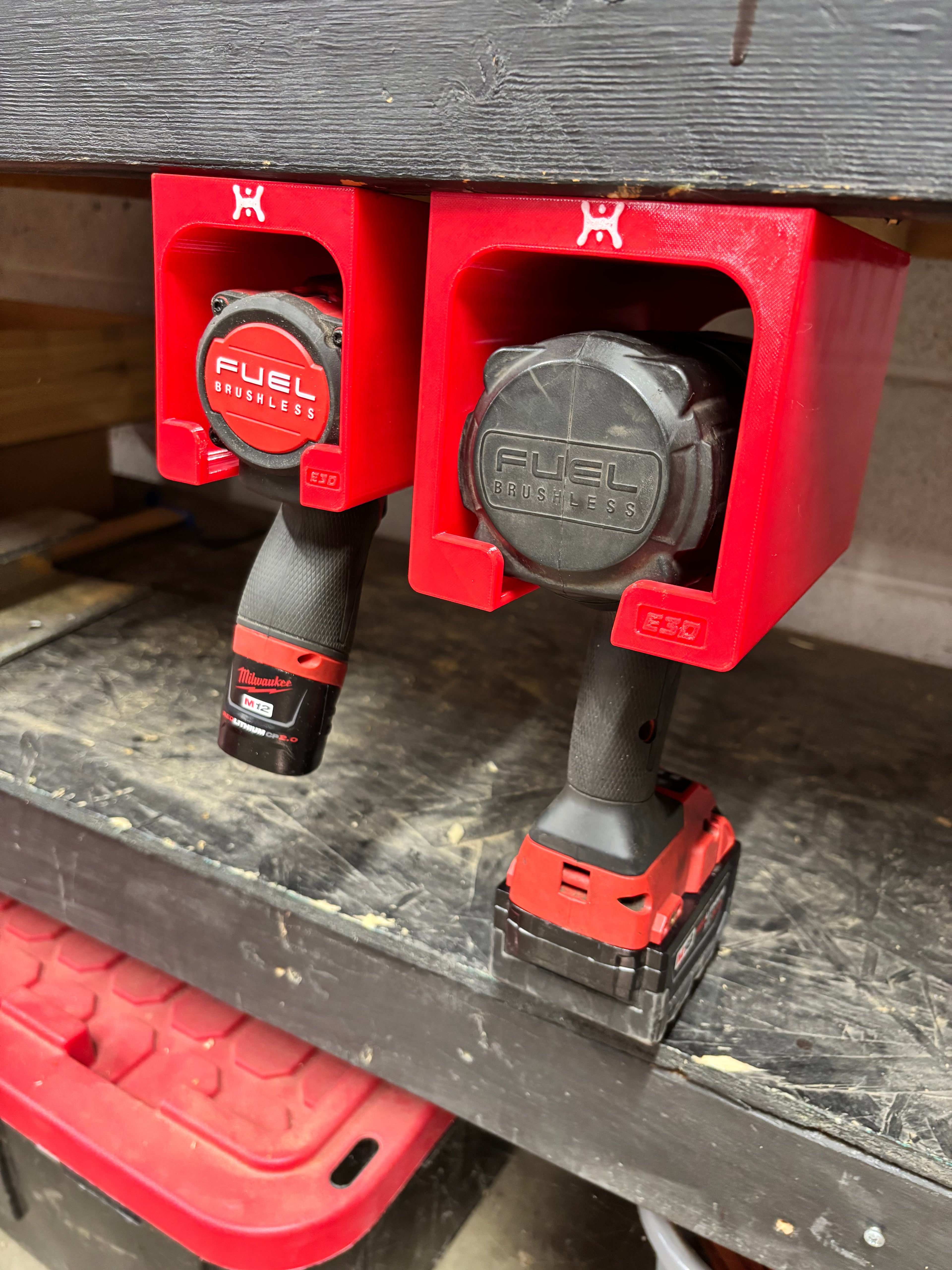 Milwaukee M18 & M12 Compatible Universal Drill/Impact Driver Holder Mount