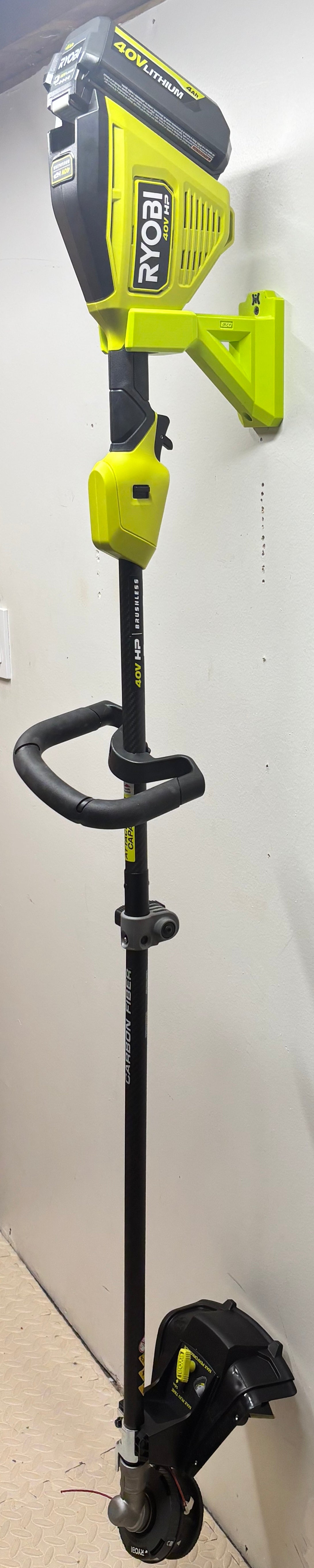 RYOBI 40V String Trimmer Wall Mount Hanger (for Model #RY40HPST01K)