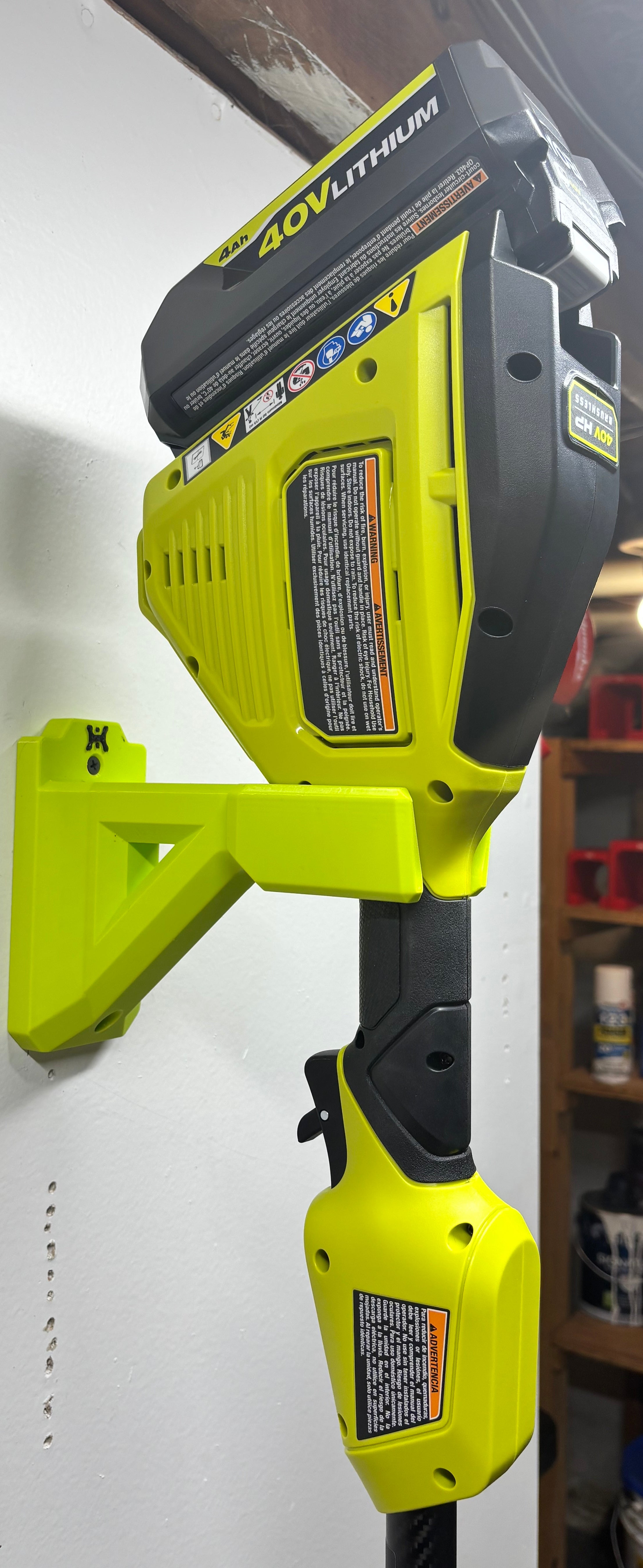 RYOBI 40V String Trimmer Wall Mount Hanger (for Model #RY40HPST01K)