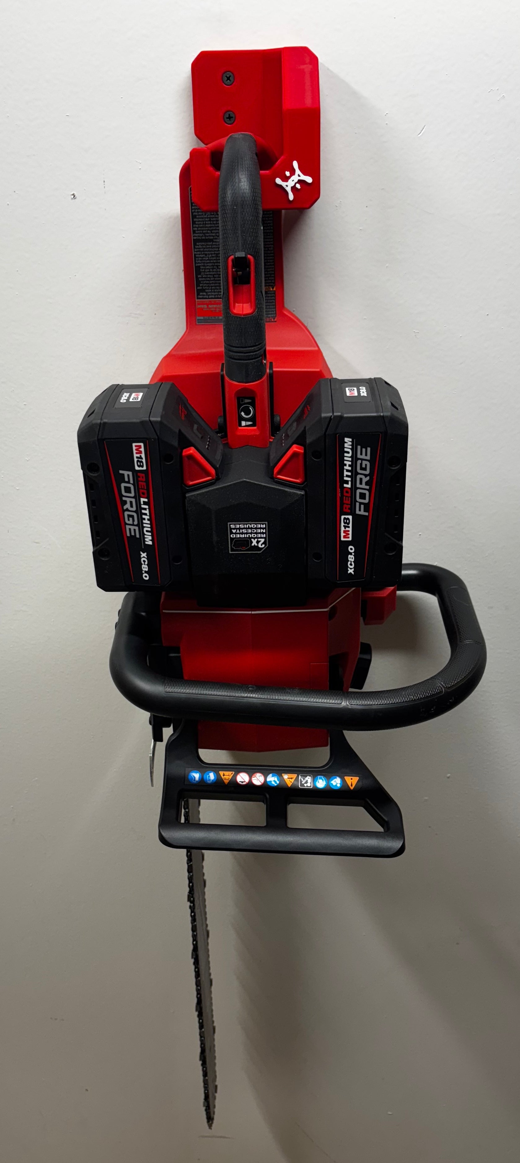 Milwaukee M18 Chainsaw Compatible Wall Mount Hanger
