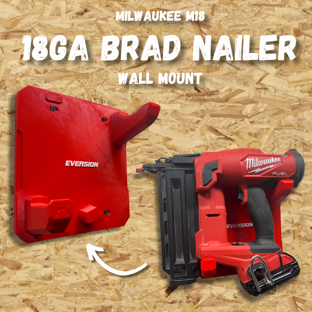 Milwaukee M18 18-Gauge Brad Nailer Compatible Wall Mount Hanger (for #2746-20)