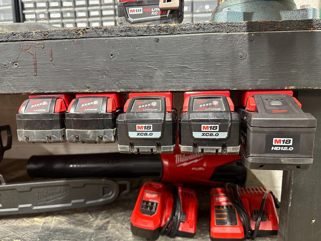 Milwaukee M18 Individual Battery Mounts (5-Pack)
