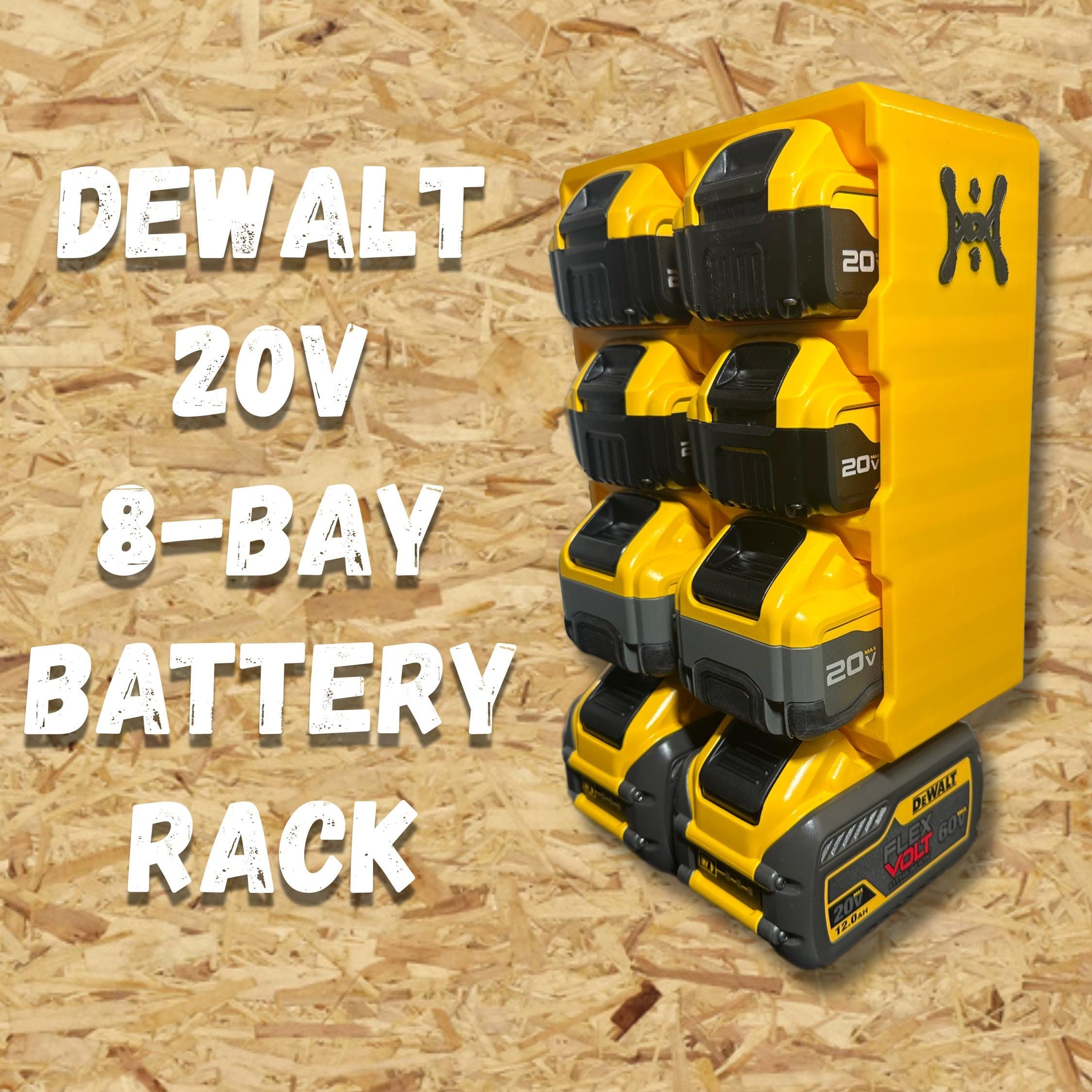 DeWalt 8-Bay Battery Rack Wall Mount