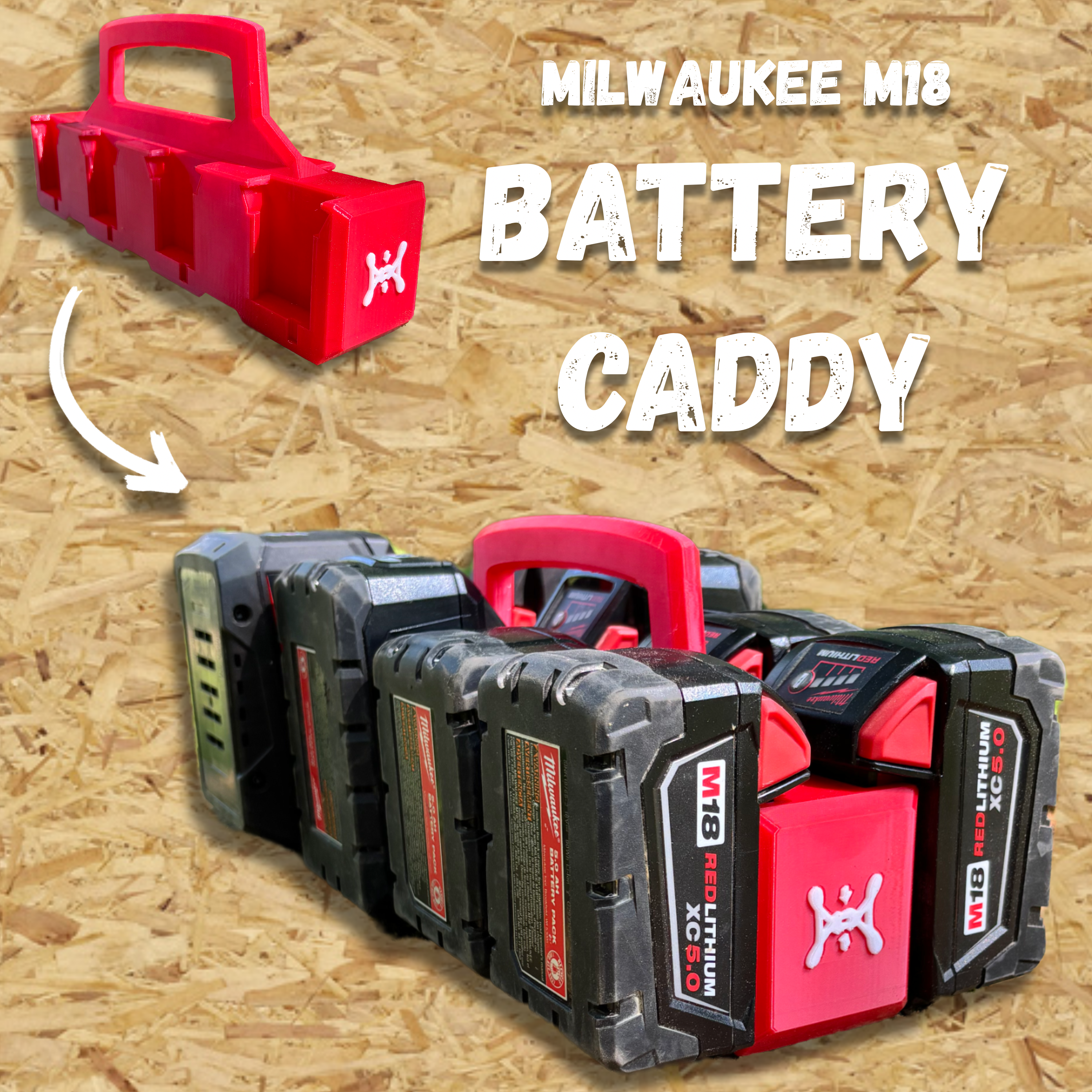 Milwaukee M18 8-Bay Battery Caddy