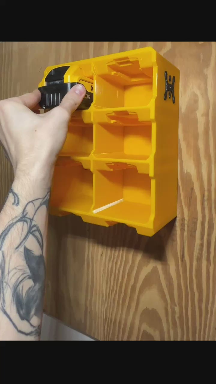DeWalt 8-Bay Battery Rack Wall Mount