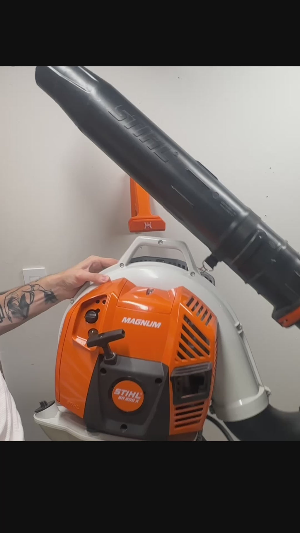 STIHL Backpack Blower BR800X MAGNUM Compatible Wall Mount Hanger